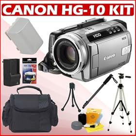Click here to buy Canon HG10 AVCHD 40GB High Definition Camcorder + Accessory Kit Bundle by Canon.