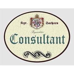 Holzschild Consultant - Sachsen ( XXL Schild 36x28cm)