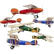 Primary Biplane Airplane Wall Sticker Decal Large Sheet