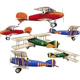 Primary Biplane Airplane Wall Sticker Decal Large Sheet