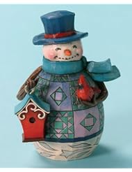 Jim Shore Christmas 4027714 Pint Sized Snowman w/Birdhouse