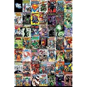 DC Comics History Batman Superman Comic Book Superheroes Poster 24 x 36 inches