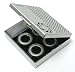 Fkd Compact Case Abec 3 Silver Steel Sheild Skateboard Bearings