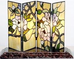 Tiffany Floral Candle Screen