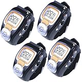 AGPtek Fashionable Wristwatch Walkie Talkie Spy Wrist Watch (4-pack)