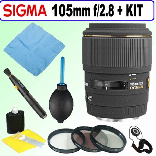 Sigma 105mm f/2.8 EX DG Medium Telephoto Macro Lens for