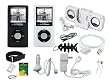 iShoppingdeals- 13 Items Premium Accessory Bundle Combo For Apple iPod Nano 4th Generation Bundle Pack Includes: Black & Clear Skin case + Car Charger + Wall Charger + usb Straight data cable + Mini Speaker + Adjustable Armband + Belt Clip +Lanyard + Screen Protector +3.5mm~3.5mm Straight Audio cable + White Stereo Headphone & Fishbone style Keychain
