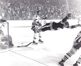 Boston Bruins - Bobby Orr Famous Goal Victory after scoring "The Goal" in the 1970 Stanley Cup Final - Unsigned 16x20 Photo