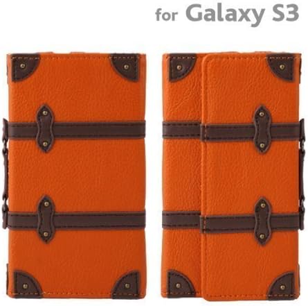 Trolley Leather Diary Style Cover for Samsung Galaxy S III (Orange) by Owltech