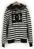 DC Billions Men's Hooded Zip Sweatshirt - Large - Stripe Platinum