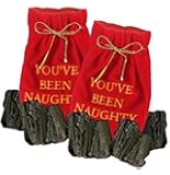 Christmas Lump of Coal in Gift Bag ~ Set of 2 Bags with Coal