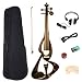 Barcelona Beginner Series Electric Violin with Hardshell Case and Accessories - Black