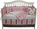 Babylicious Boutique 4 Pc. Crib Bedding Bundle - Pink Cocoa - BONUS Includes Change Pad Cover!