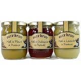 Chestnut,Flower, Lavender honey Assortment Michaud Ours Brun Provence Honey