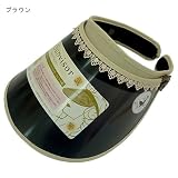 UVカットサンバイザー《リネンレース》紫外線カット95％/汗パット付き☆婦人用日焼け防止グッズ（レディース帽子）通販☆【ベージュ】