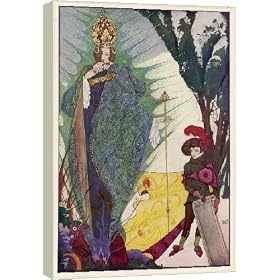 16 Inch Box Canvas (40cm) SNOW QUEEN HARRY CLARKE by Mary Evans