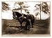 Civil War Photo (M): O.H. Hart full-length portrait standing left profile in uniform alongside horse