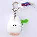 1.75 white Totoro plush doll with key ring