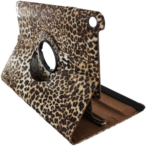 360 Degrees Rotating Stand Leopard Design Leather Case Cover Skin for Samsung Galaxy Tab 2 7 Inch P3100