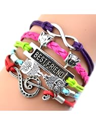 ABC Retro Jewelry of Ancient Silver Fox Owl Personalized Fashion Woven