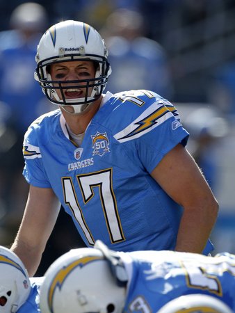 Chiefs Chargers Football : San Diego, CA - Philip Rivers Photographic Poster Print by Lenny Ignelzi, 9x12