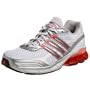 adidas Women's Boost Running Shoe,White/Red/Silver,8.5 M
