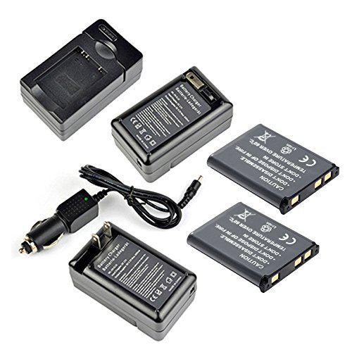 Masione Replacement Nikon EN-EL10 Battery (2 Pack) and Charger for NIKON EN-EL10 CoolPix S200 S220 S230 S3000 S4000 S5100