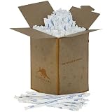 Aardvark AARDV-400W Individually Wrapped Paper Drinking Straws