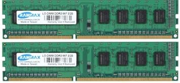 【クリックで詳細表示】RamMax メモリ 2枚組 DDR2 667 PC5300 2GBX2 RM-LD667-D4GB DUAL 240pin DDR-SDRAM DIMM デスクトップ パソコン用 増設メモリ 4GB デュアル： パソコン・周辺機器