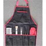 Review Picnic at Ascot  / Barbecue Chef's Barbecue Apron & Tools (Black)