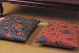 アステ　古都浪漫 座布団カバー 菱柄【八反判】59ｘ63ｃｍサイズ用　エンジ(501-1)の画像