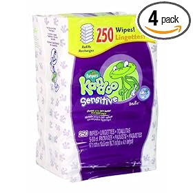 Pampers Kandoo Sensitive Flushable Wipes Value Pack, 250 Count (Pack of 4): Health &amp; Personal Care