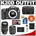 Pentax K20D Digital SLR Camera with Tamron 28-80mm and 70-300mm Lens + 16GB Card + D-LI50 Battery + Case + Cameta Bonus Accessory Kit