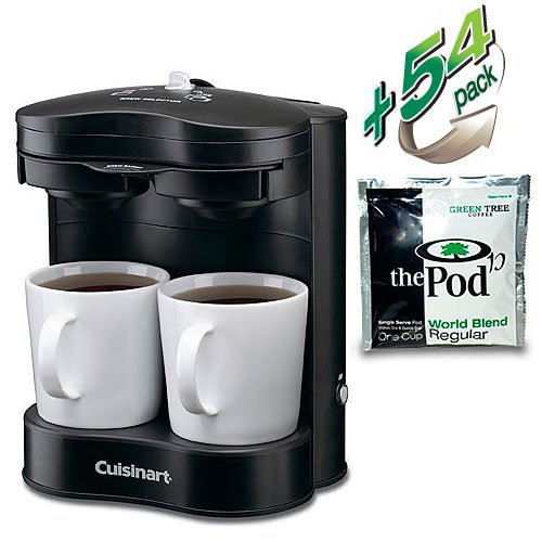 Cuisinart ® Commercial 2-cup Coffeemaker - Black (includes 54 World Blend Regular Pods)