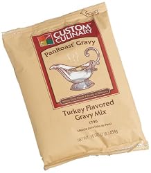 Custom Culinary Master's Touch Turkey Flavored Pan Roast Gravy Mix, 16-Ounce Pouches (Pack of 4)