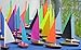 ONLY $7.95 WITH FREE SHIPPING!!! (Applied at Checkout) - T5 Sailboat (Red) - Floating Toy Boat, Model Sailboat, Toy Sailboats that Sail, Toy Sailboats that Float, Toy Sailboat Wood, Wooden