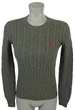 Ralph Lauren Women Crewneck Cable Knit Pony Logo Sweater