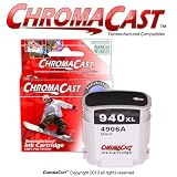 ChromaCast 940XL  (CC-C4906A) 5 Pack Black Inkjet Cartridge (Compatible for HP C4906AN)
