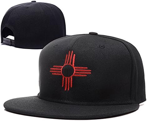 JRICK New Mexico Flag Logo Adjustable Snapback Embroidery Hats Caps