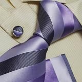 Purple tie for men birthday present man handmade silk neckties