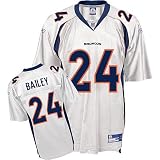 Champ Bailey Denver Broncos #24 Replica Reebok NFL Football Jersey (White) by Reebok