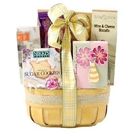 Pastel Sensations Gourmet Snack Food Basket - Great Holiday Gift Idea for Women