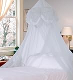 Jeweled Ivory Bed Canopy