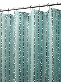Park B. Smith Bubbles on a String Shower Curtain, Aqua/Coffee Bean