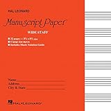 Wide Staff Manuscript Paper (Red Cover)