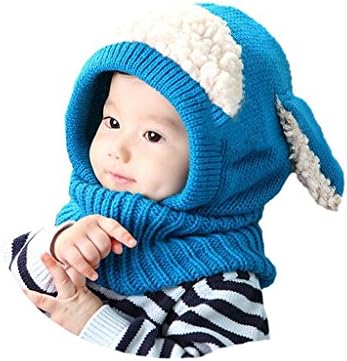 Balaladress Winter Baby Kids knitted beanie Coif Hood Scarf Hats