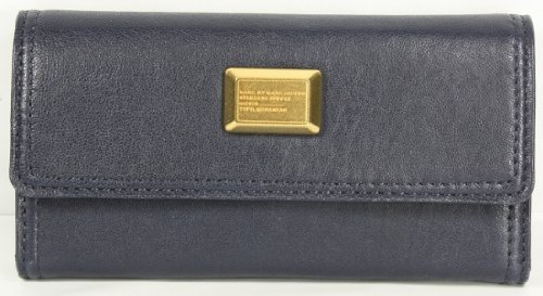 Marc by Marc Jacobs Q49 Long Trifold Wallet Dark Blue