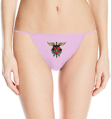 Woman Bon Jovi Rock Band Sexy Thong Underwear Pink Large