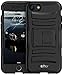 iPhone 7 Case, E LV iPhone 7 - Belt Swivel Clip / Kickstand - Dual Layer Armor Holster Defender Full Body Protective Case Cover for Apple iPhone 7 - [BLACK]