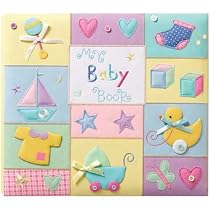 Amanda Blu Plush Top Baby Scrapbook Album - My Baby Book (12")